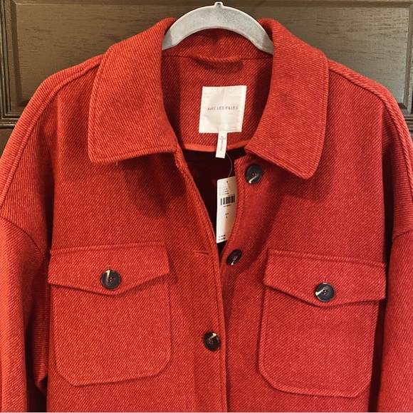 NWT Anthropologie Avec Les Filles Wool Jacket, Size L - Picture 3 of 6